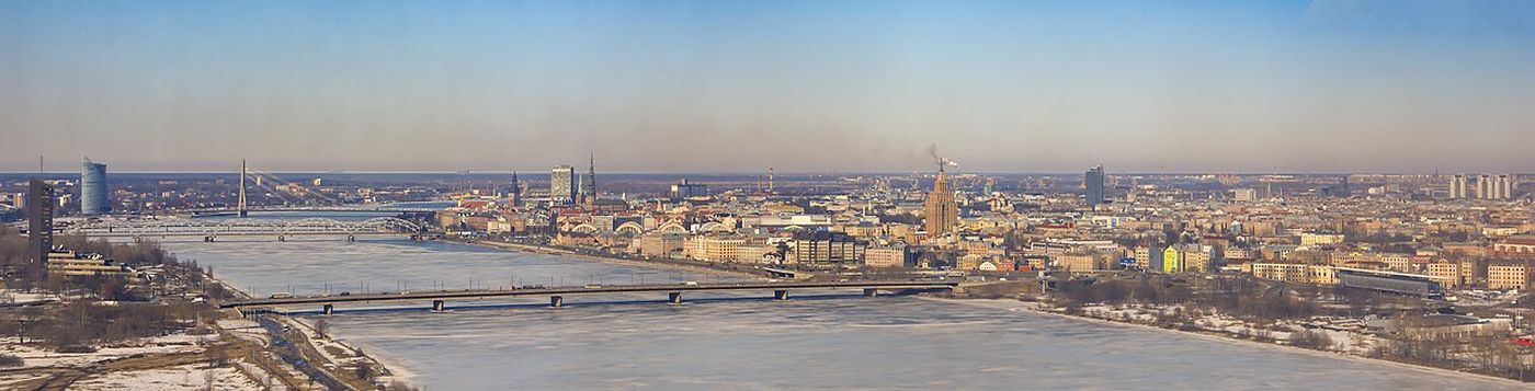 Riga skyline over the Daugava