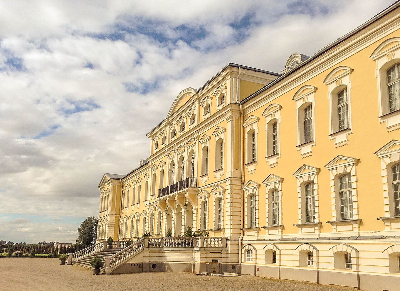 Rundale Palace seen from the gardens