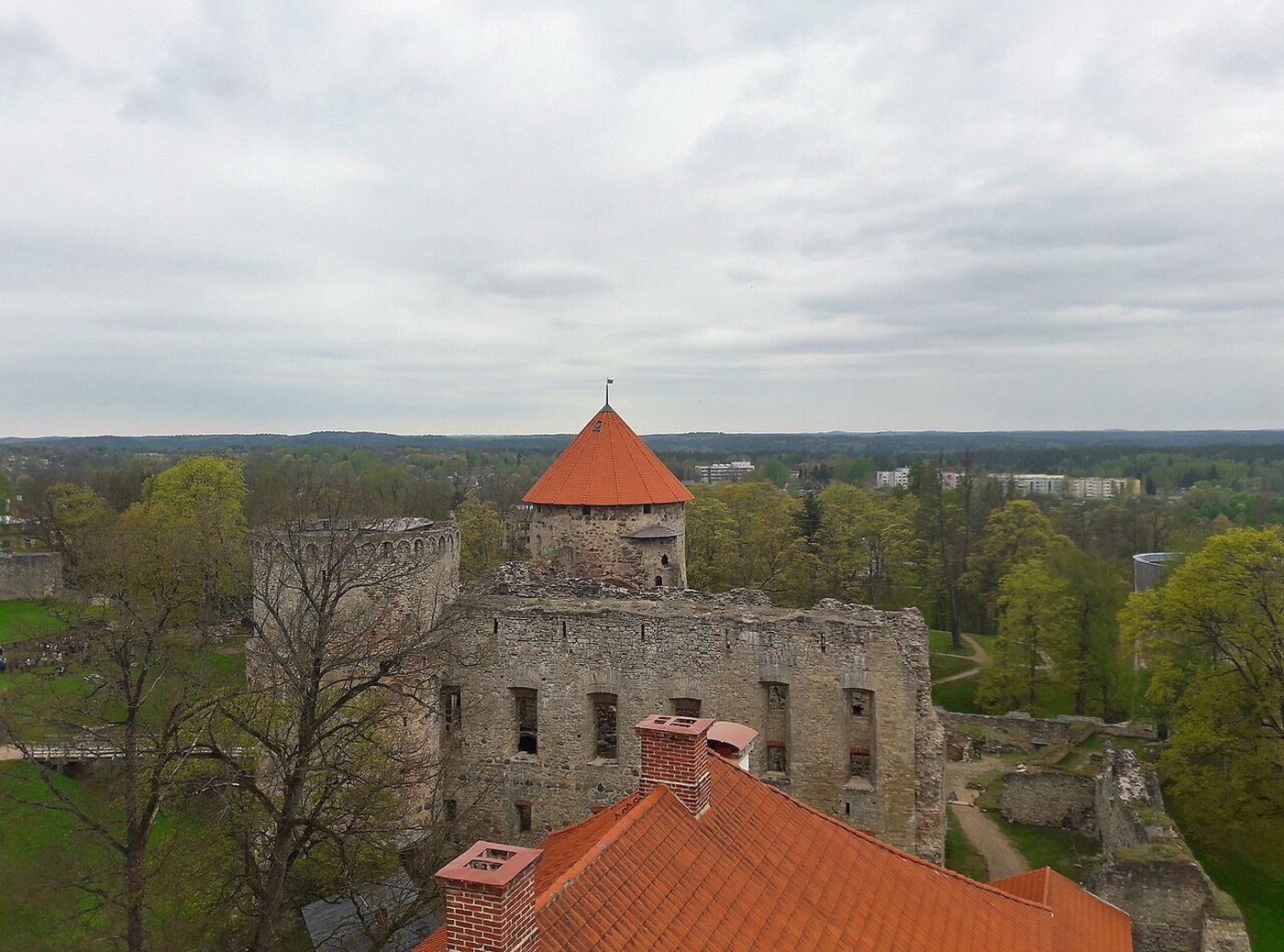 Cesis medieval castle ruins
