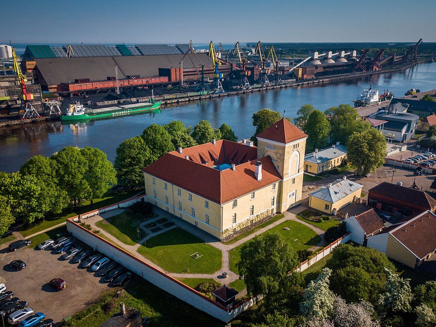 Ventspils castle and harbour